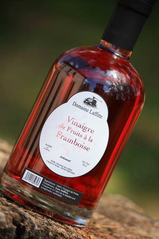 vinaigre de framboise du Domaine Laffitte élaboré à Mirabel en Tarn et Garonne - recette
